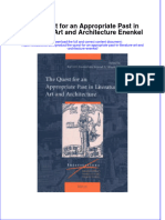 PDF The Quest For An Appropriate Past in Literature Art and Architecture Enenkel Ebook Full Chapter