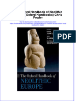 Full Chapter The Oxford Handbook of Neolithic Europe Oxford Handbooks Chris Fowler PDF