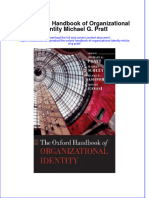 Full Chapter The Oxford Handbook of Organizational Identity Michael G Pratt PDF