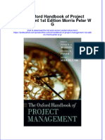 Full Chapter The Oxford Handbook of Project Management 1St Edition Morris Peter W G PDF