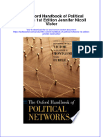 Full Chapter The Oxford Handbook of Political Networks 1St Edition Jennifer Nicoll Victor PDF