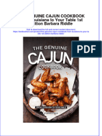 Full Chapter The Genuine Cajun Cookbook From Louisiana To Your Table 1St Edition Barbara Riddle PDF