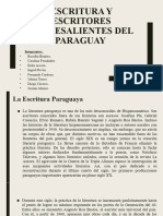 Escritura y Escritores Sobresalientes Del Paraguay