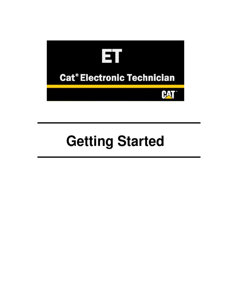 Caterpillar ET Getting Started | PDF | Microsoft Windows | Personal ...