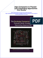 Download pdf The Routledge Companion To Popular Music Analysis Expanding Approaches Ciro Scotto ebook full chapter 