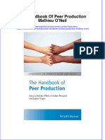 Full Chapter The Handbook of Peer Production Mathieu Oneil PDF