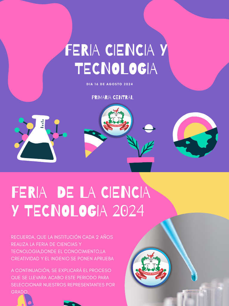 Presentacion Feria de Ciencia y Tecnologia 2024 | PDF