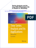 Download textbook Time Series Analysis And Its Applications With R Examples 4Th Edition Robert H Shumway ebook all chapter pdf 