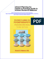 Textbook Treatment Planning For Psychotherapists A Practical Guide To Better Outcomes Richard B Makover Ebook All Chapter PDF