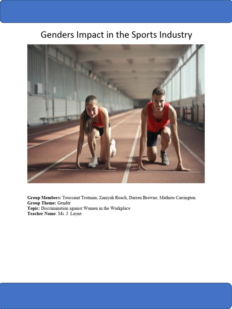 Genders Impact in The Sports Industry | PDF | Gender Equality | Gender ...