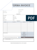 Proforma Invoice With Discount