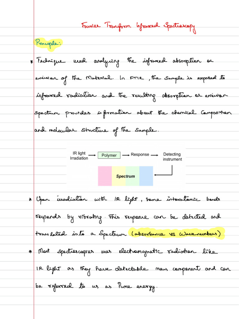 Understanding Fourier Transform Infrared Spectroscopy | PDF | Infrared ...