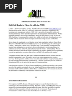 Download PRESS RELEASE- Shift Soil Ready to Clean Up With the WFD by Shift Soil Remediation SN73161054 doc pdf