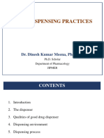Drug Dispensing Practices: Dr. Dinesh Kumar Meena, Pharm.D