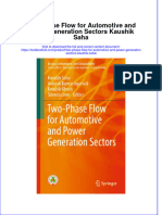Download textbook Two Phase Flow For Automotive And Power Generation Sectors Kaushik Saha ebook all chapter pdf 