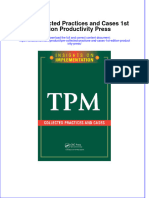 Textbook TPM Collected Practices and Cases 1St Edition Productivity Press Ebook All Chapter PDF