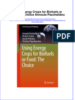 Textbook Using Energy Crops For Biofuels or Food The Choice Annoula Paschalidou Ebook All Chapter PDF