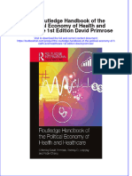 Full Chapter The Routledge Handbook of The Political Economy of Health and Healthcare 1St Edition David Primrose PDF