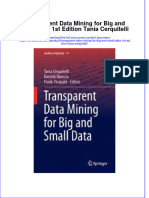Download textbook Transparent Data Mining For Big And Small Data 1St Edition Tania Cerquitelli ebook all chapter pdf 