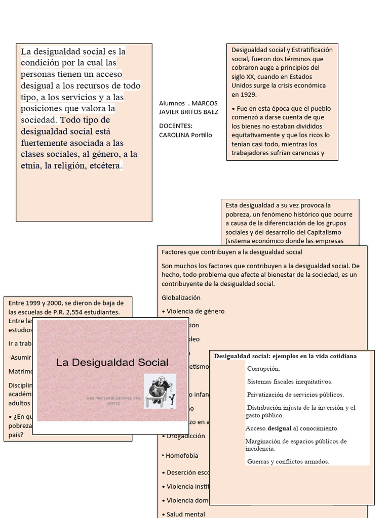 Desigualdad Social y Pobreza Multidimensional | PDF | Desigualdad ...