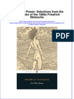 PDF The Will To Power Selections From The Notebooks of The 1880S Friedrich Nietzsche Ebook Full Chapter