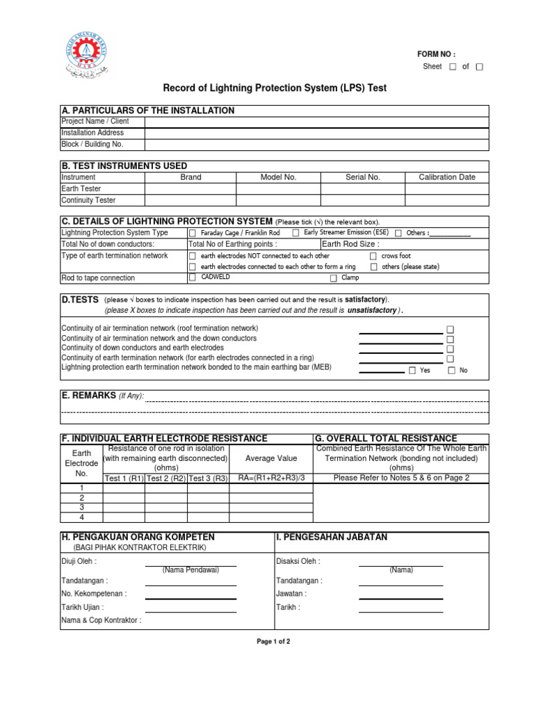 JKR Record of Lightning Protection System (LPS) TestEdited PDF