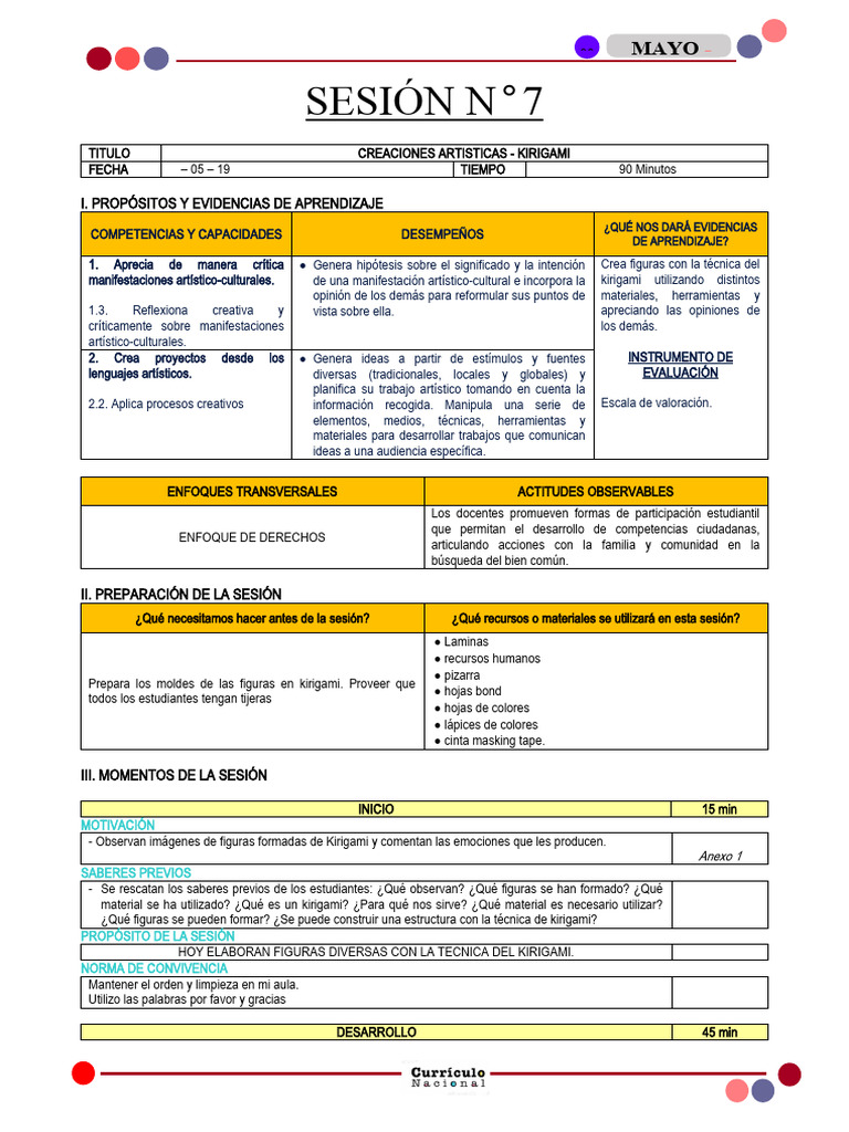 Sesion 7 - Ayc P4 | PDF | Aprendizaje | Evaluación
