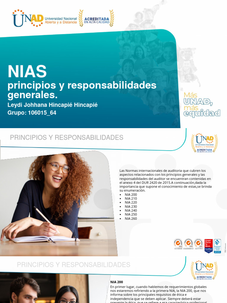 Normas Internacionales de Auditoría NIA | PDF | Auditoría | Contralor