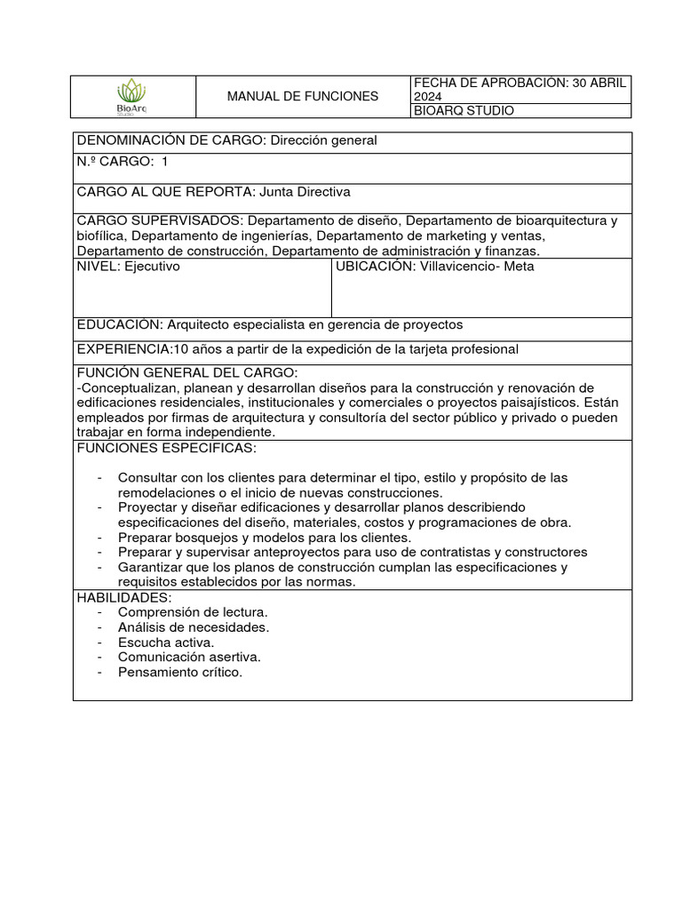 Manual de Funciones Bioarq Studio | PDF | Marketing | Publicidad digital