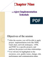 CH 09 - Project Implementation Schedule