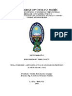 Dt-V-xiv 022 Analisis de La Situacion Actual de Los Ingresos Propios en El Municipio de La Paz