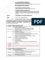 Informe #006 - Requerimiento de Asistente Tecnico y Prevencionista - Plaza Civica