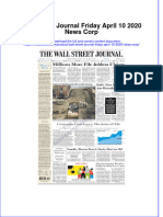PDF Wall Street Journal Friday April 10 2020 News Corp Ebook Full Chapter