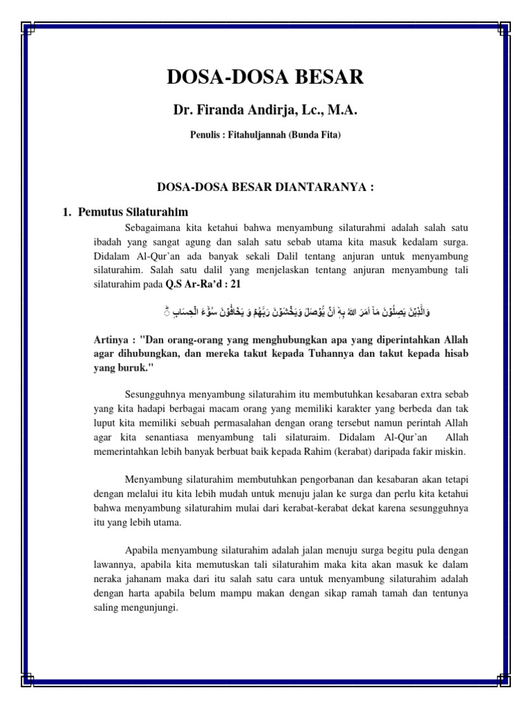 resume-materi-kajian-dosa-dosa-besar-pdf