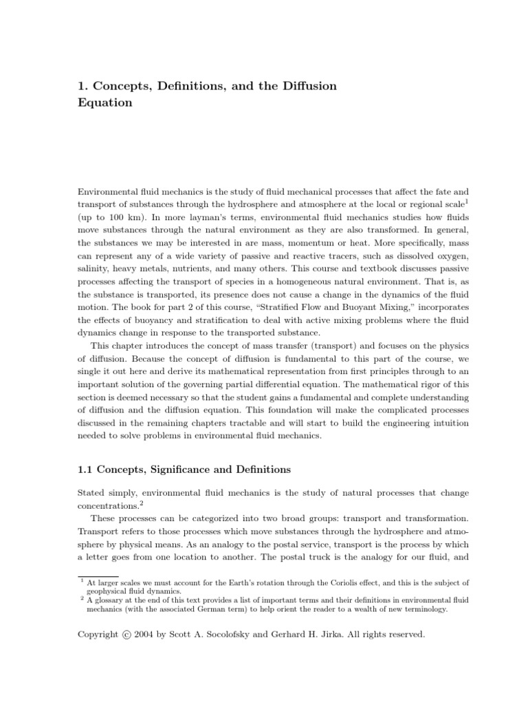 Ch1 Diffusion Equation | Download Free PDF | Mole (Unit) | Partial ...