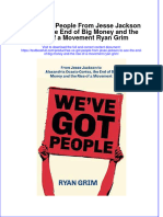 Download pdf We Ve Got People From Jesse Jackson To Aoc The End Of Big Money And The Rise Of A Movement Ryan Grim ebook full chapter 