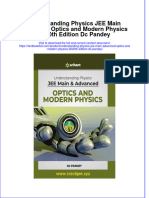 Download pdf Understanding Physics Jee Main Advanced Optics And Modern Physics 2020Th Edition Dc Pandey ebook full chapter 