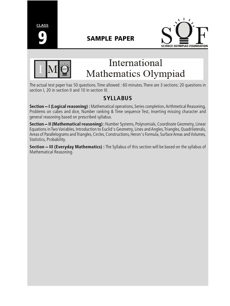International Mathematics Olympiad Guide | PDF | Area | Geometry