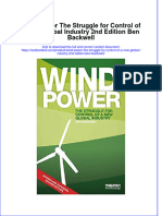 Download textbook Wind Power The Struggle For Control Of A New Global Industry 2Nd Edition Ben Backwell ebook all chapter pdf 
