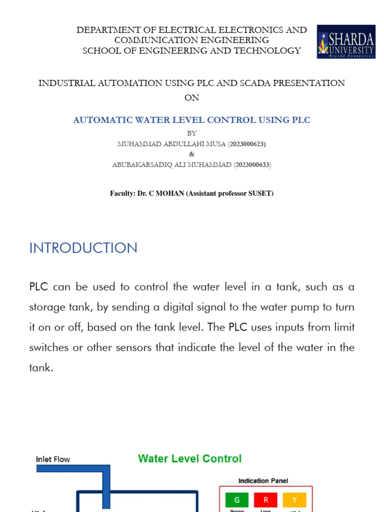 PLC Water Level PPT Unit 3 | PDF | Programmable Logic Controller ...
