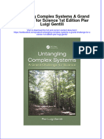 PDF Untangling Complex Systems A Grand Challenge For Science 1St Edition Pier Luigi Gentili Ebook Full Chapter