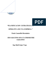 Planificacion Estrategica y Operativa de Una Empresa