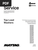 Maytag Amana Top Load Washer Service Manual