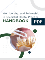 RACDS - EXT - ACA - 217 - 1.0 - Membership and Fellowship in Special Dental Practice Handbook - May 2022