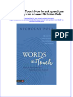 Ebffiledoc - 114download PDF Words That Touch How To Ask Questions Your Body Can Answer Nicholas Pole Ebook Full Chapter