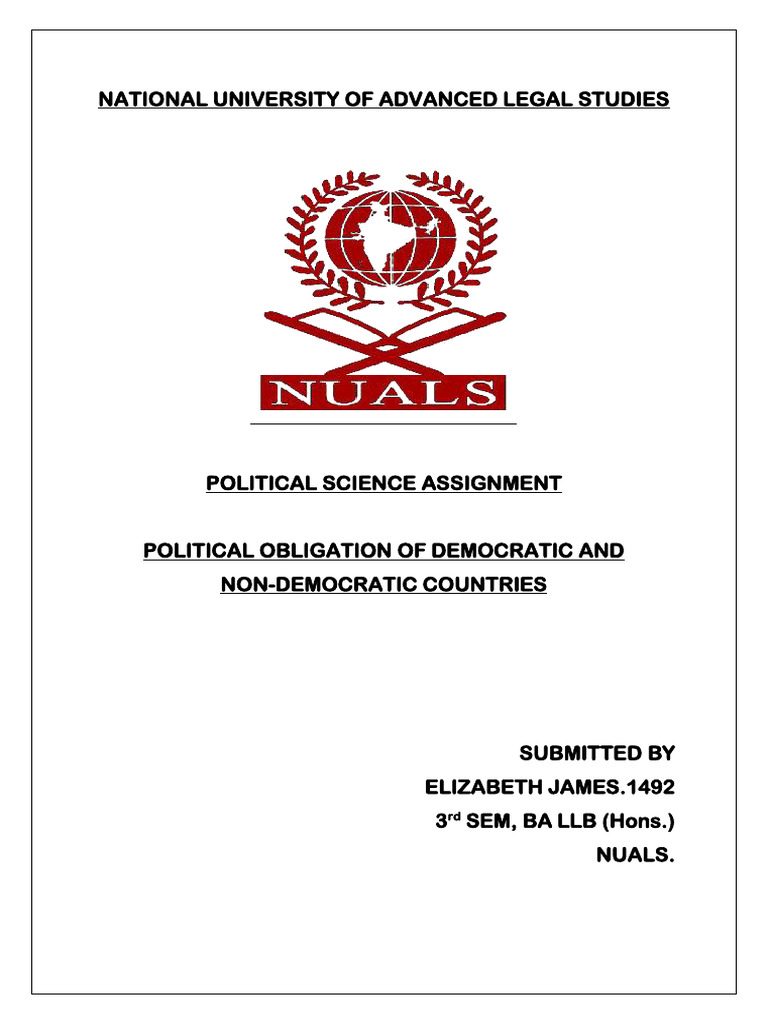 Political Obligation Analysis | PDF | Democracy | Political Ideologies