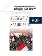 Download textbook The Reawakening Of The Arab World Challenge And Change In The Aftermath Of The Arab Spring Samir Amin ebook all chapter pdf 