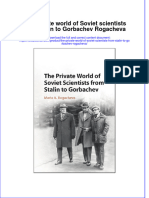 PDF The Private World of Soviet Scientists From Stalin To Gorbachev Rogacheva Ebook Full Chapter