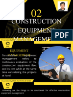 Black and Yellow Modern Construction Engineering Presentation