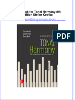 Download pdf Workbook For Tonal Harmony 8Th Edition Stefan Kostka ebook full chapter 